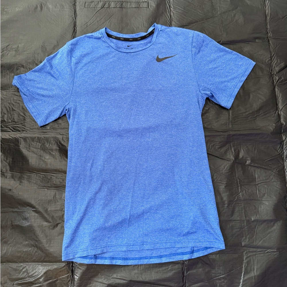 Nike Men's Dri-fit Blue Short Sleeve Tee